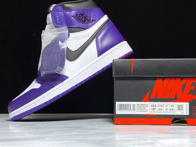 Rep Onekick 555088-500 Purple High OG Jordan Air 1 Court 0712
